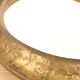 Miroir ovale ancien doré début 20ème 38x50cm