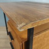 Vintage wood and iron desk