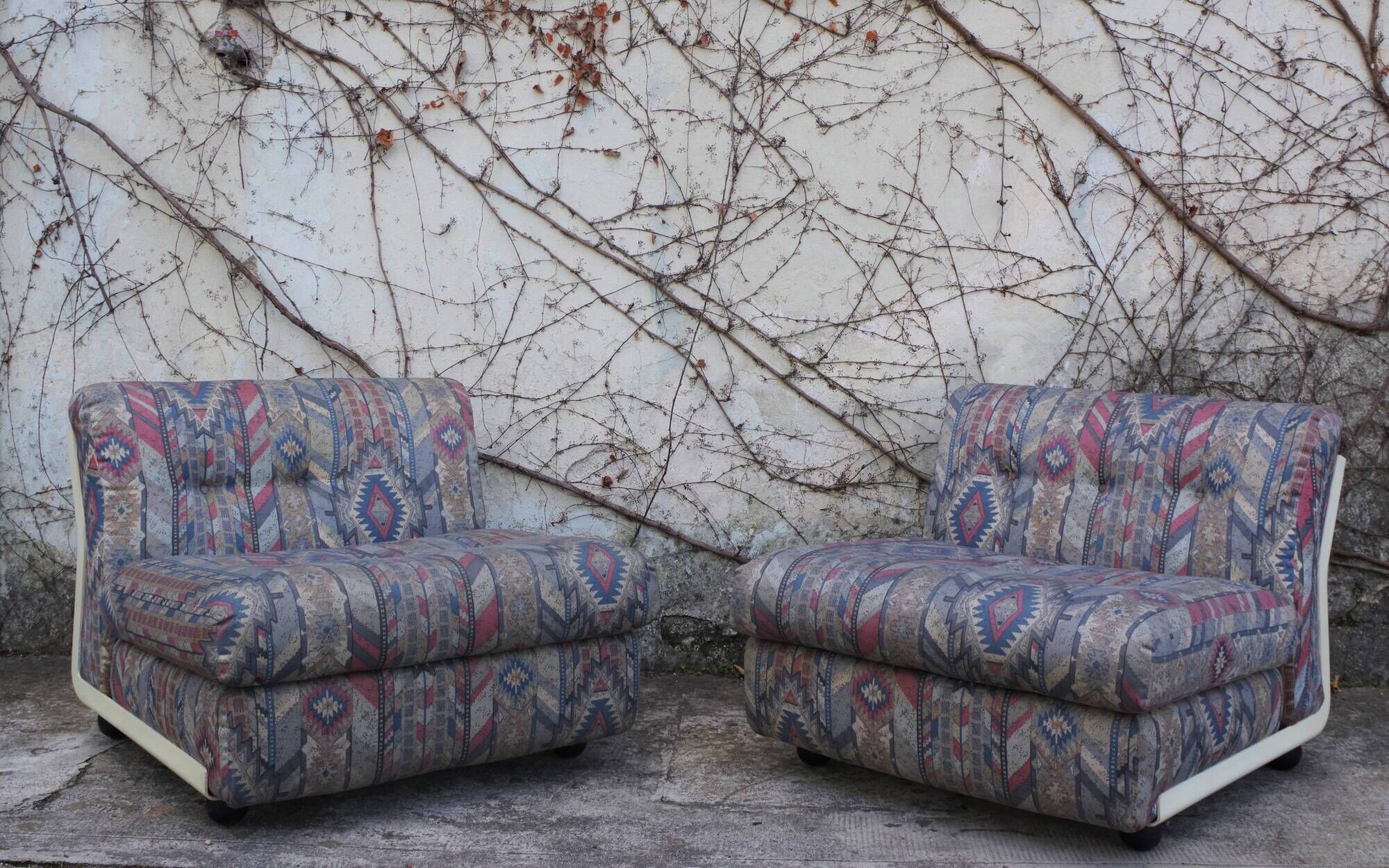 Amanta armchairs by Mario Bellini for B & B Italia / C & B Italia, 1970s, Set of 2