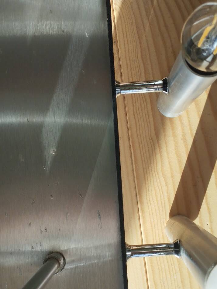 Sculptural vintage 70s chandelier – metal & aluminium – 55 × 26 cm