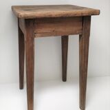 Bedside table solid oak patinated early twentieth century