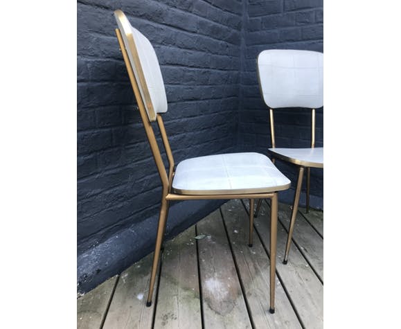 Lot of 4 vintage chairs from the 1960s