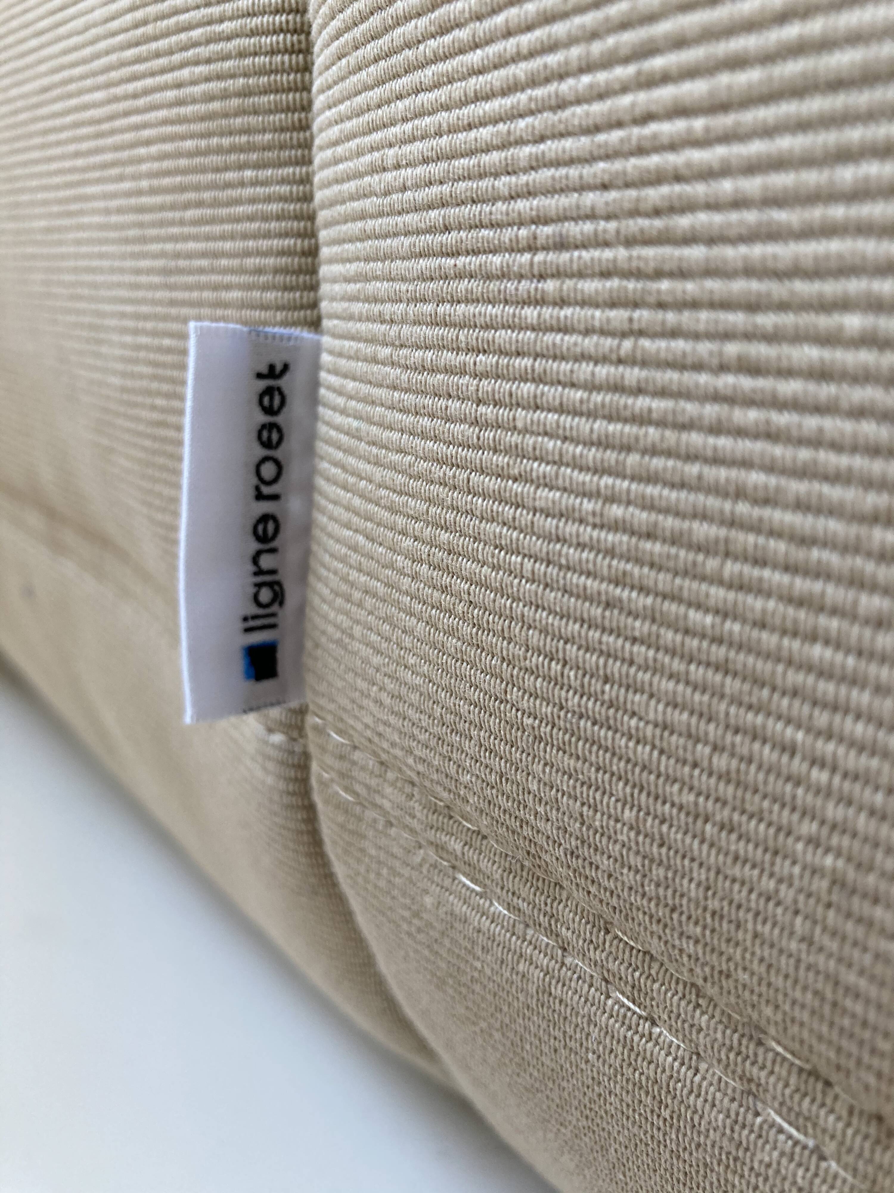 2-seater Sofa Togo Line Roset worn beige fabric