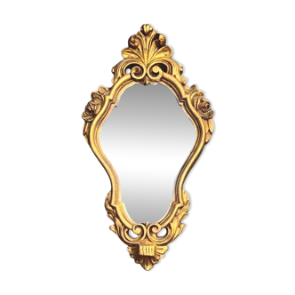Vintage Gold Leaf Resin Wall Mirror