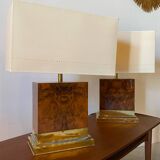 Pair of Jean-Claude Mahey lamps, 1975