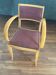 70s armchair chair in Vichy fabric