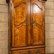 Important wedding armoire from the Louis XV period in marquetry and burl.