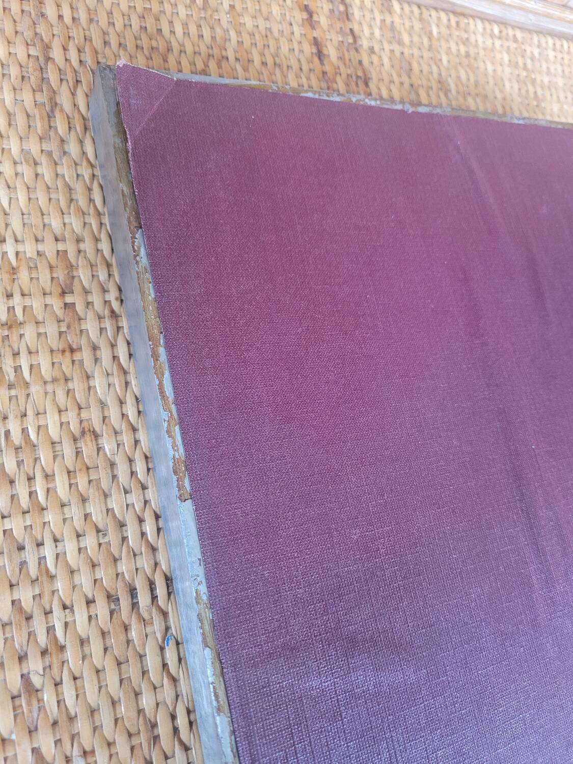 Pair of embossed flower paintings