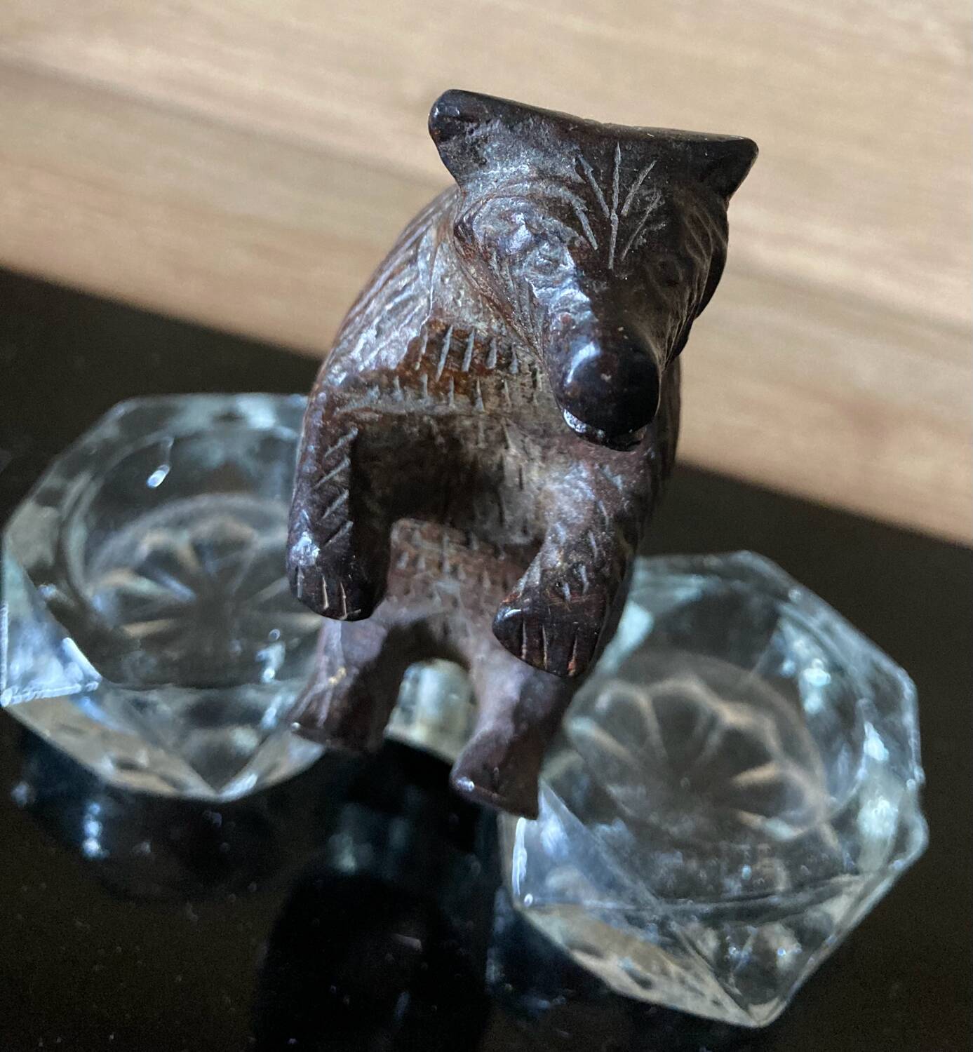 Salt and pepper little bear decoration