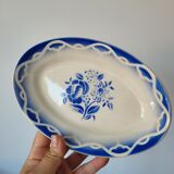 Two blue raviers "Odette" Digoin Sarreguemines