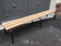 Former vintage mullca school bench. tubular pedestal