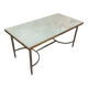 Antique vintage coffee table with marble top
