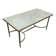 Antique vintage coffee table with marble top