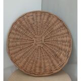 Vintage wicker tray