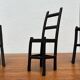 Vintage cast iron art sculptures, set of 3