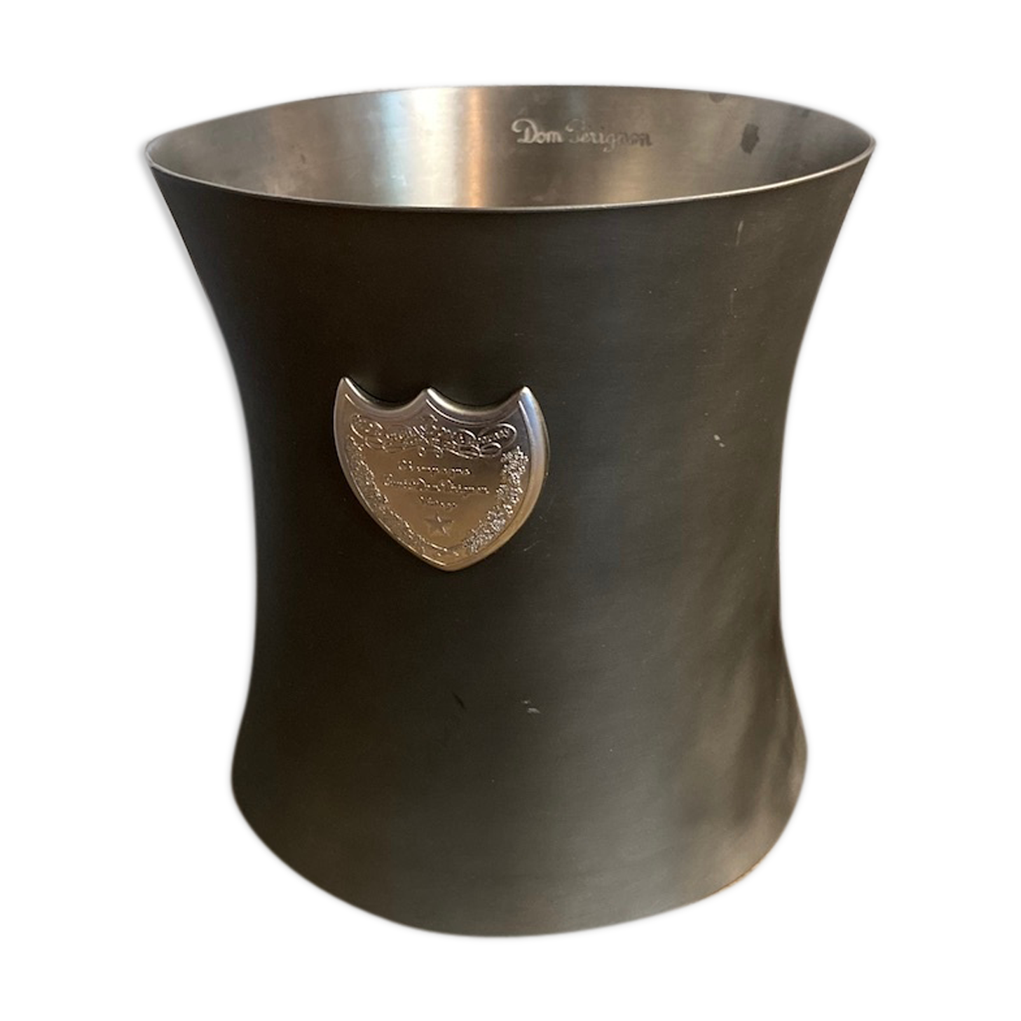 Dom Perignon champagne bucket in tin designed by Martin Szekely