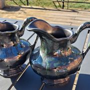 Pair of Art Deco jugs • Thulin Faience Factory (Belgium)