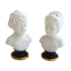 Pair of busts in biscuits
