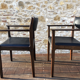Pair of Scandinavian rosewood armchairs by SAX circa 60