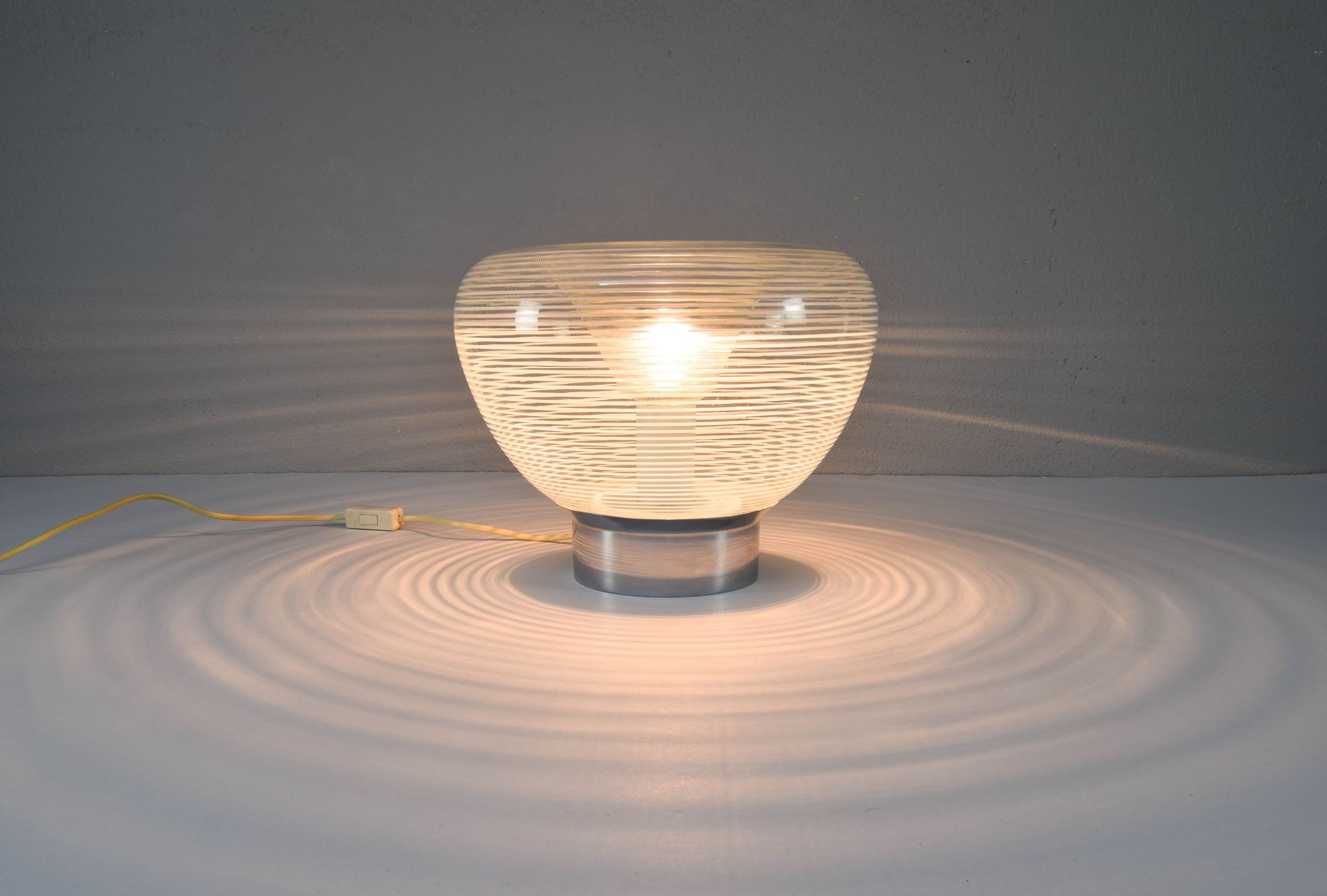 Rystal table lamp, Italy 60s