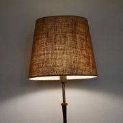 Lampadaire danois en verre, laiton et palissandre 1960