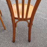 Set of 4 mismatched bistro chairs
