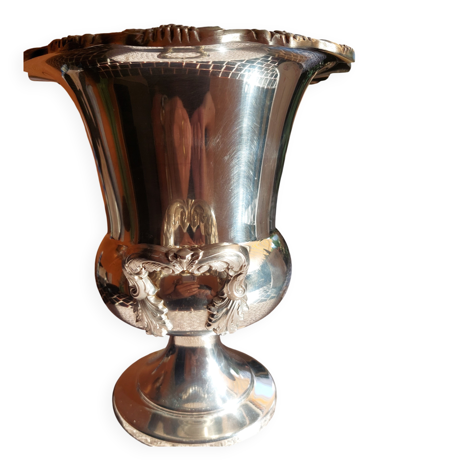 silver-plated champagne bucket