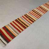 Old Turkish narrow Kilim Runner 347x49 cm shabby chic, vintage kelim