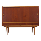 Teak highboard, Danish design, 1960s, production: Denmark