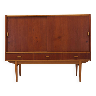 Teak highboard, Danish design, 1960s, production: Denmark