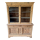 Glass-fronted dresser in pitch pine - Late 19th century