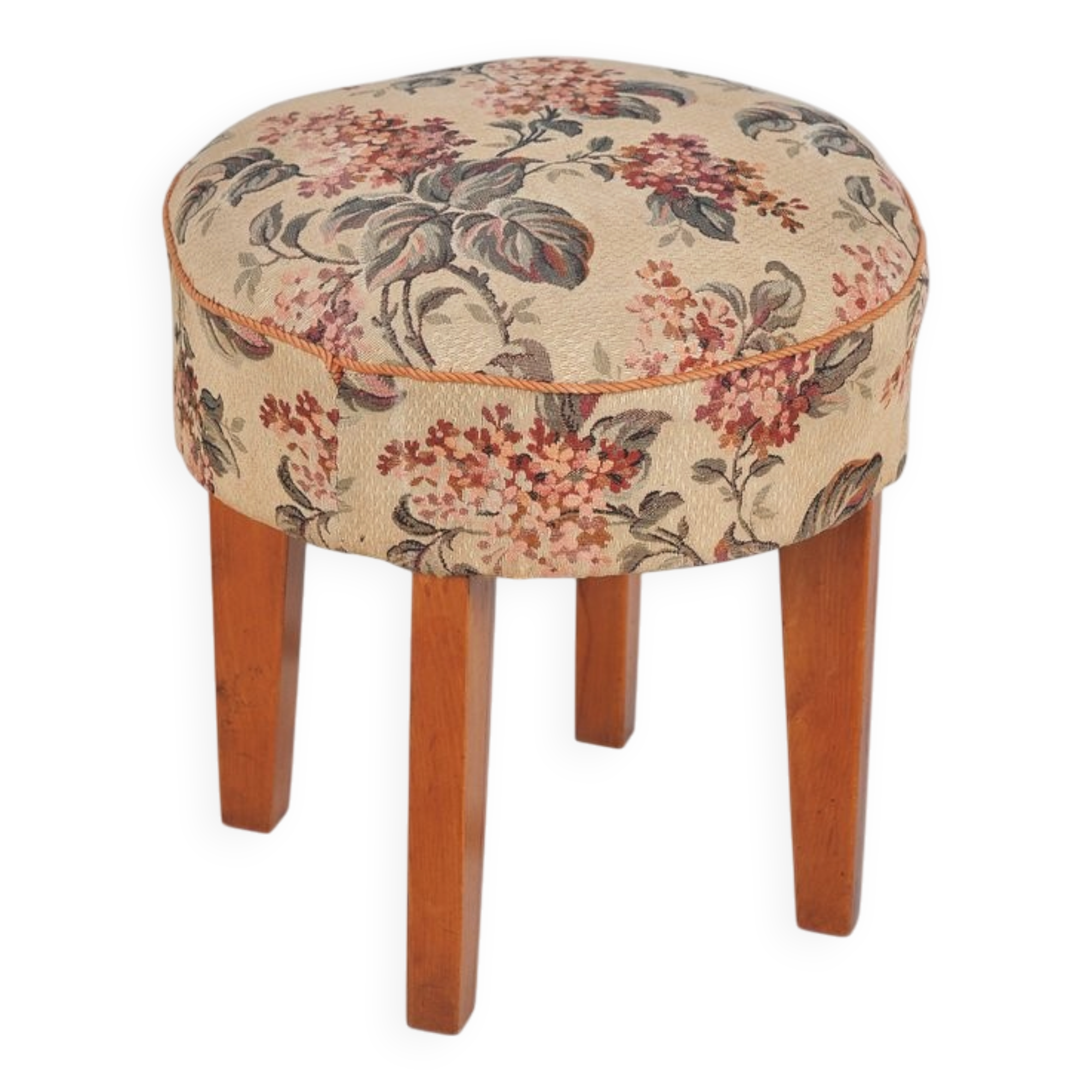 Art Deco Beech Stool, Czech, 1930s
