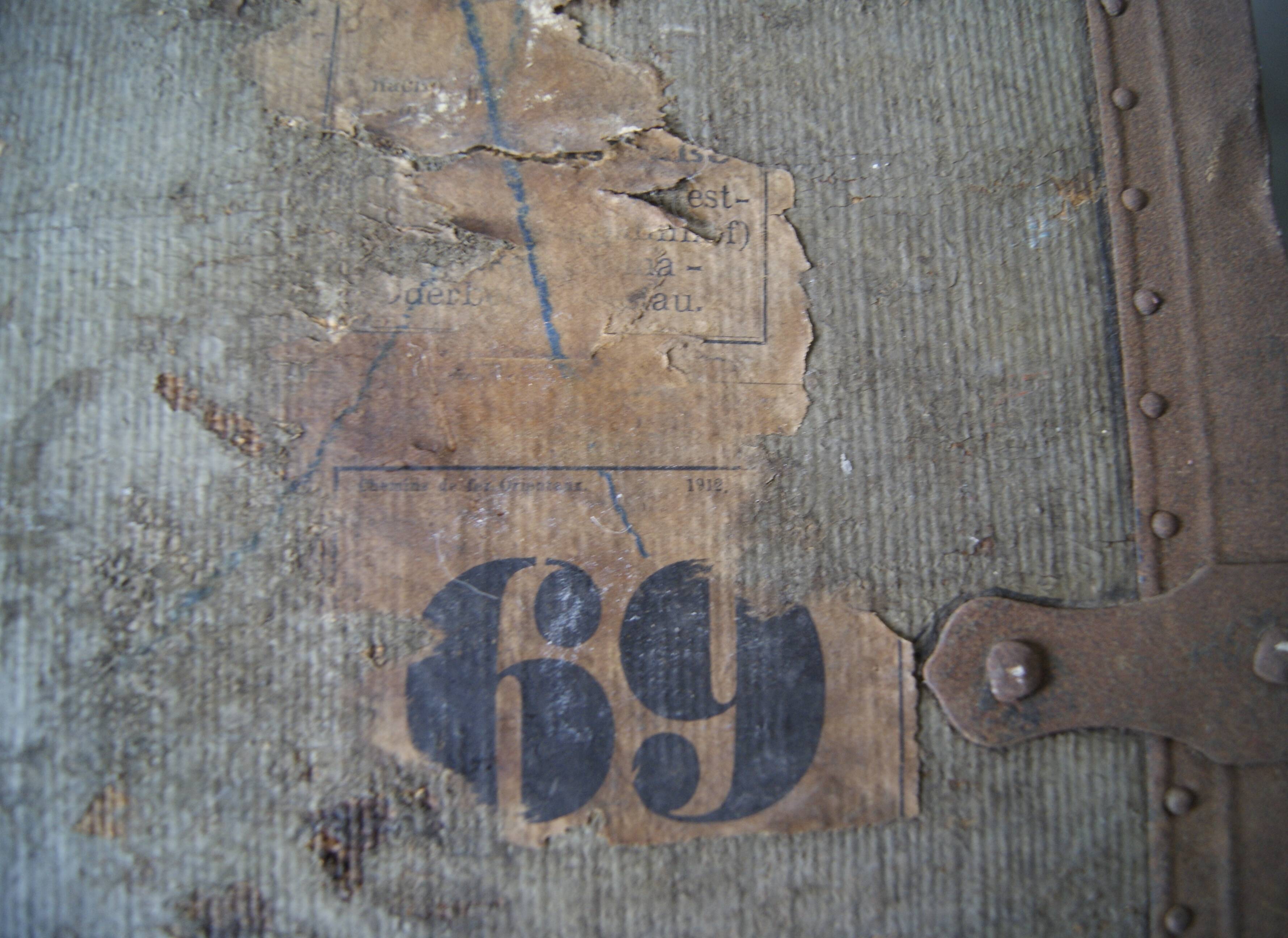 Coffre en bois, style industriel