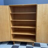 All shelf wardrobe cabinet in ash wood by františek mezulánik  for novy domov