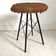 Tabouret peau de vache vintage 70's