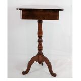 Table d’appoint sur un pilier en acajou des années 1850