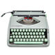 Typewriter Hermes baby green linden revised ribbon new