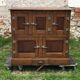 Storage unit, vintage icebox unit, wooden and zinc fridge unit, bar