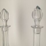 Pair of vintage crystal decanters