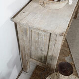 Carved wooden console