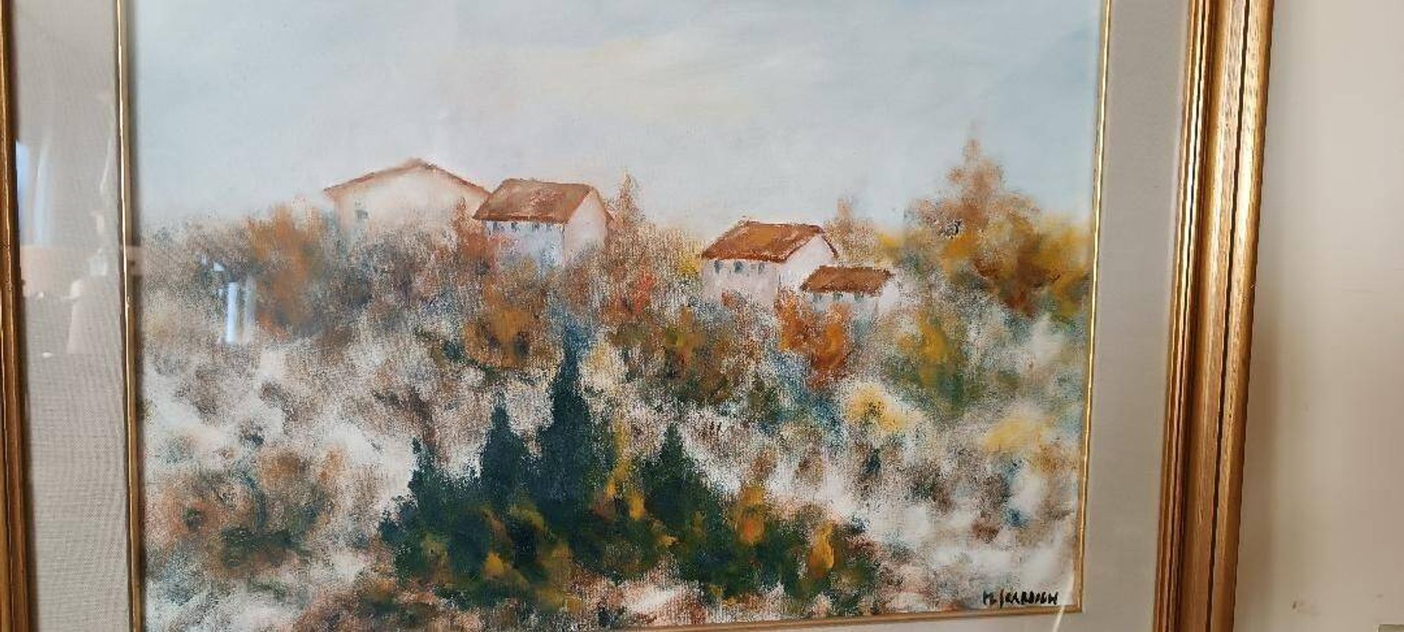 Oil on canvas Marino Scardigli (Pistoia, 1921-Pescia, 2005) - Tuscan landscape