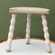 Tripod stool, twisted legs