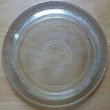 Plat en verre rond