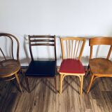 Set of 4 mismatched chairs