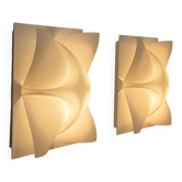 Set of 2 Danish wall lamps designed by Poul Christiansen for Le Klint