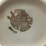 Coffee service stamped "faïencerie d'orchies nord" model "condé"