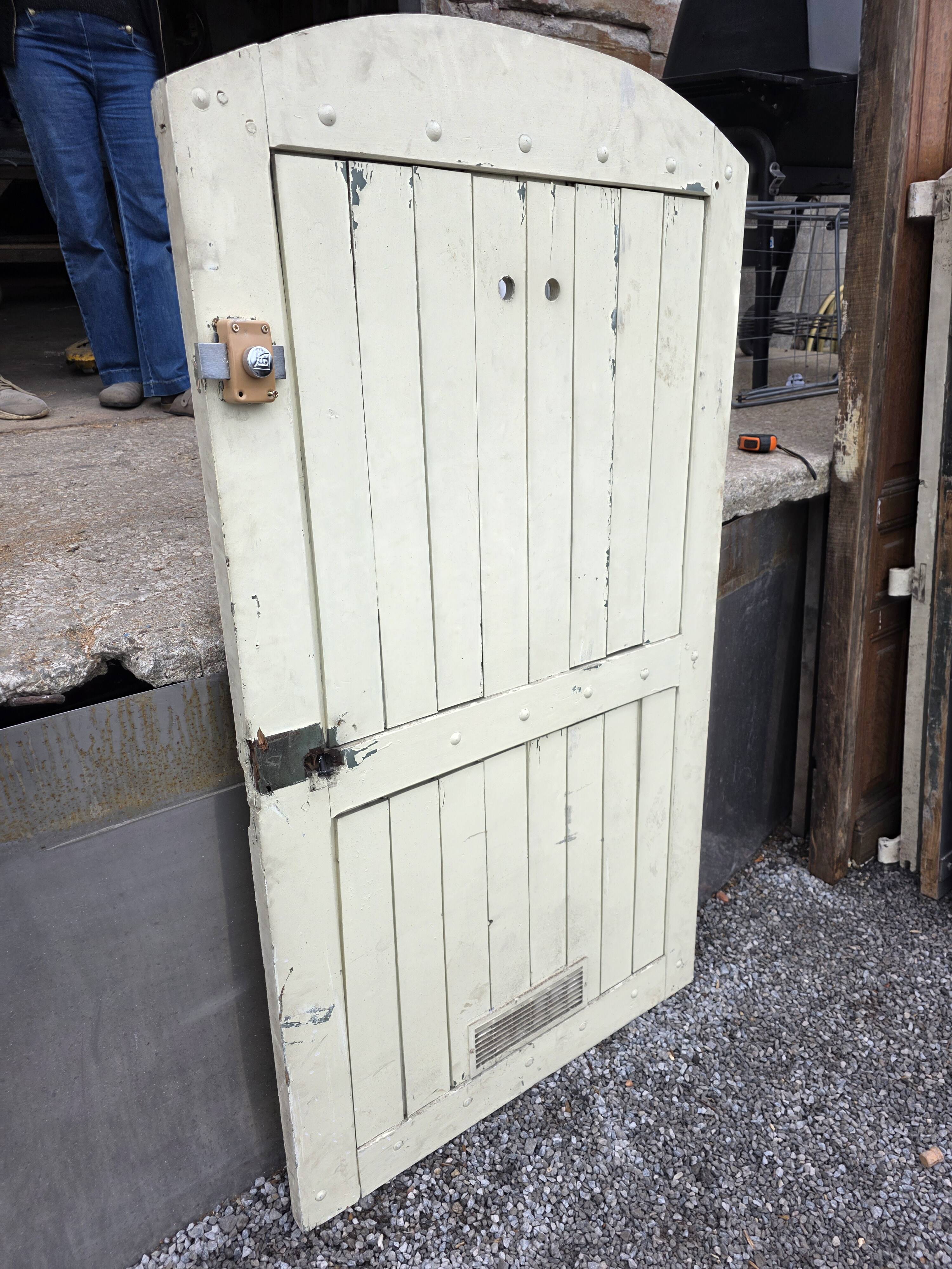 Solid oak door from the 19th century.