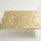 Belgian coffee table in engraved brass signed Christian Krekels 1970