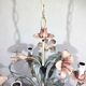 3-light wrought iron chandelier