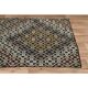 Brown Orange Handmade Vintage Turkish Kilim Area Rug  112x159